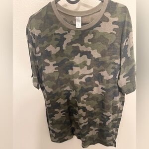 Alternative Camouflage Military Tee in Green and Brown